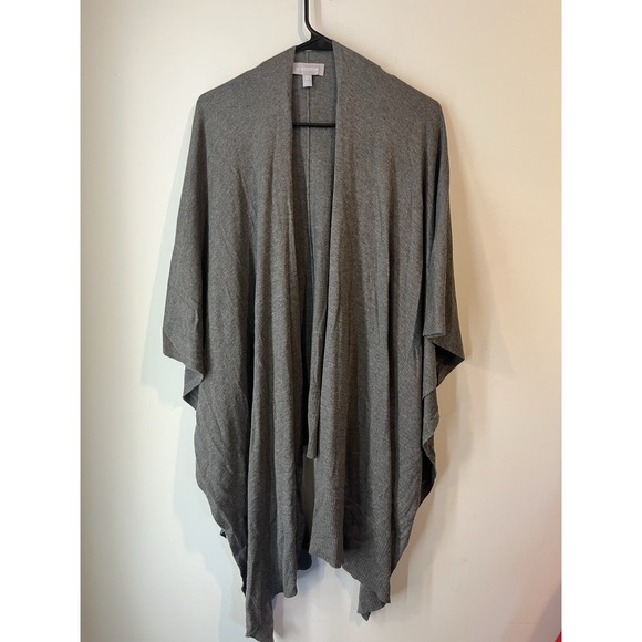Nordstrom Sweaters - Nordstrom Cashmere Cape Poncho Sweater Gray Open Front One Size‎ Half Sleeve